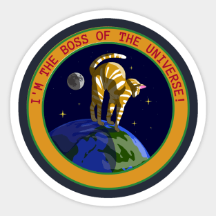 I'm the boss of the universe Sticker